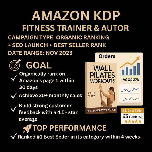 Amazon KDP Bestseller Strategy: Wall Pilates Book Ranked #1 in 30 Days