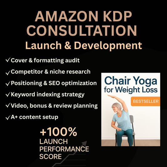 KDP Launch Blueprint: Chair Yoga Book SEO & Visual Audit for First-Time Author
